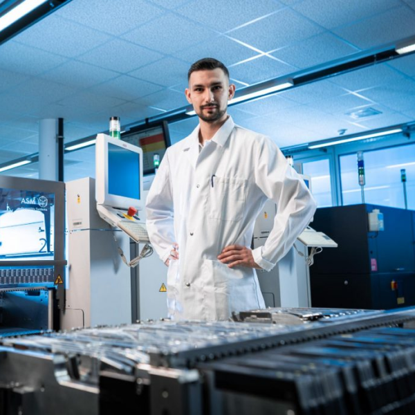 group of colleagues mid discussion